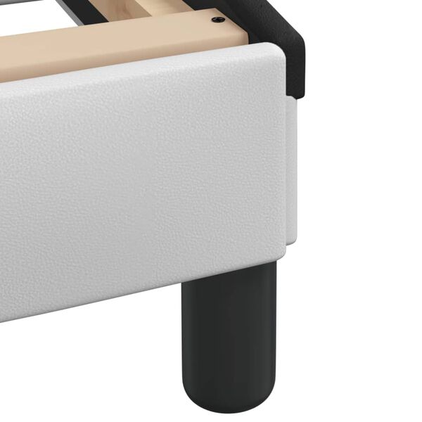 vidaXL Κρεβάτι με Στρώμα Μαύρο/Λευκό 180x200 εκ. από Συνθετικό Δέρμα