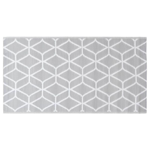vidaXL Χαλί εξωτερικού χώρου ARAKIL γκρι 120x180 cm PP