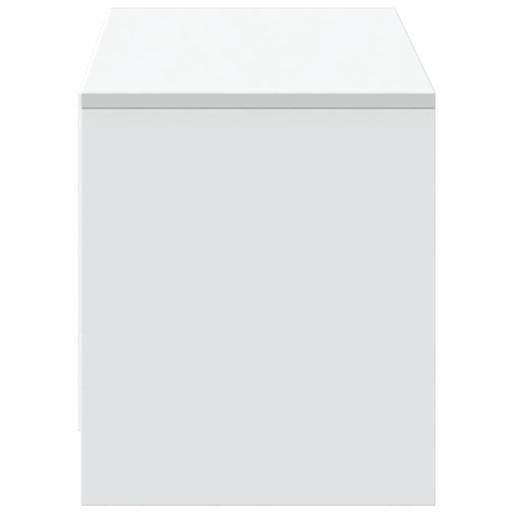 vidaXL Έπιπλο Τηλεόρασης με LED Λευκό 140x34x40 εκ. από Επεξ. Ξύλο