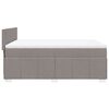 vidaXL &Kappa;&rho;&epsilon;&beta;ά&tau;&iota; Boxspring &mu;&epsilon; &Sigma;&tau;&rho;ώ&mu;&alpha; Taupe 160x200 &epsilon;&kappa;. &Upsilon;&phi;&alpha;&sigma;&mu;ά&tau;&iota;&nu;&omicron;