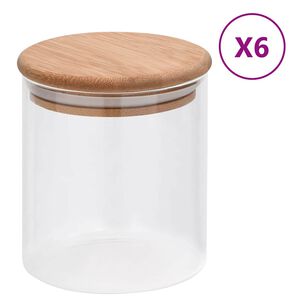 vidaXL &Beta;ά&zeta;&alpha; 6 &tau;&epsilon;&mu;. 600 ml &Gamma;&upsilon;ά&lambda;&iota;&nu;&alpha; &mu;&epsilon; &Kappa;&alpha;&pi;ά&kappa;&iota; &alpha;&pi;ό &Mu;&pi;&alpha;&mu;&pi;&omicron;ύ