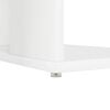 vidaXL Γραφείο με Αποθήκευση με ράφι Λευκό 130 x 50.5 x 75 εκ