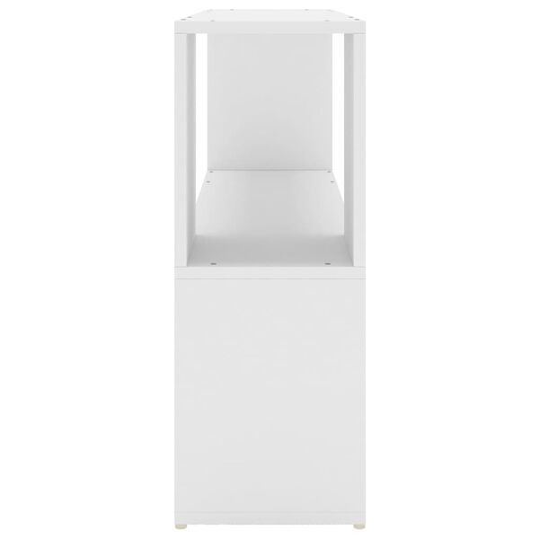 vidaXL Βιβλιοθήκη Λευκή 100 x 24 x 63 εκ. από Επεξεργασμένο Ξύλο