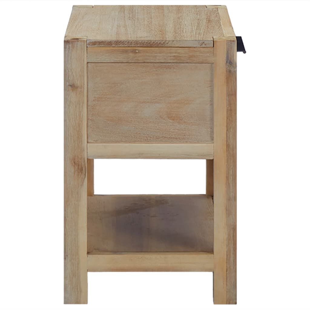 vidaXL Κομοδίνα με Συρτάρια 2 Τεμ. 40x30x48 εκ. από Μασίφ Ξύλο Ακακίας