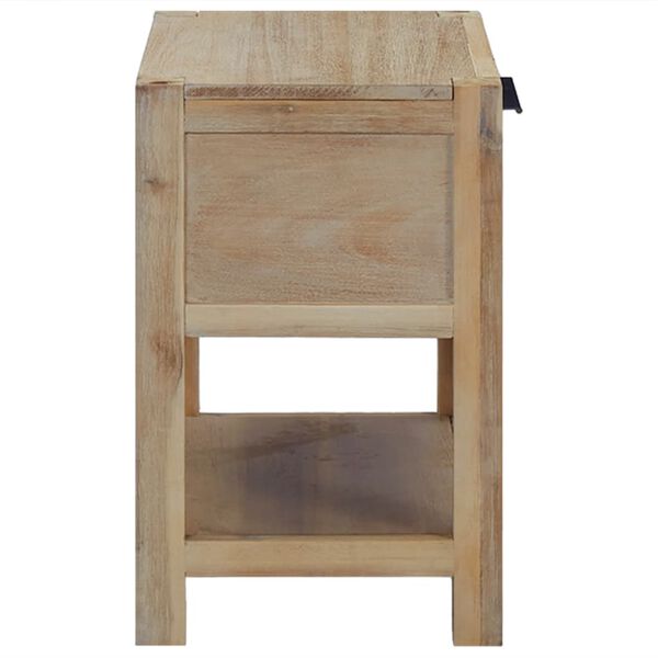 vidaXL Κομοδίνα με Συρτάρια 2 Τεμ. 40x30x48 εκ. από Μασίφ Ξύλο Ακακίας