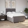 vidaXL &Kappa;&rho;&epsilon;&beta;ά&tau;&iota; Boxspring &mu;&epsilon; &Sigma;&tau;&rho;ώ&mu;&alpha; Taupe 140x200 &epsilon;&kappa;. &Upsilon;&phi;&alpha;&sigma;&mu;ά&tau;&iota;&nu;&omicron;