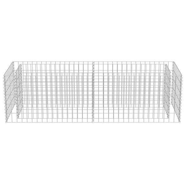 vidaXL Συρματοκιβώτιο-Γλάστρα Υπερυψωμένη 180x50x50 εκ. Γαλβ. Χάλυβας
