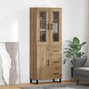 vidaXL Highboard &mu;&epsilon; &sigma;&upsilon;&rho;&tau;ά&rho;&iota; 2 pcs Artisan Oak &Epsilon;&pi;&epsilon;&xi;&epsilon;&rho;&gamma;&alpha;&sigma;&mu;έ&nu;&omicron; &xi;ύ&lambda;&omicron;