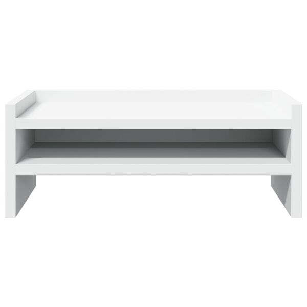 vidaXL Βάση Οθόνης Λευκή 42x24x16 εκ. από Επεξ. Ξύλο