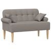 vidaXL Love seat &mu;&epsilon; &kappa;&omicron;&upsilon;&mu;&pi;&iota;ά Taupe 120 x 65 x 79 &epsilon;&kappa; Ύ&phi;&alpha;&sigma;&mu;&alpha;