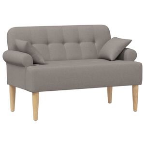 vidaXL Love seat &mu;&epsilon; &kappa;&omicron;&upsilon;&mu;&pi;&iota;ά Taupe 120 x 65 x 79 &epsilon;&kappa; Ύ&phi;&alpha;&sigma;&mu;&alpha;