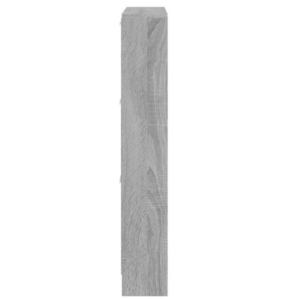 vidaXL Παπουτσοθήκη Γκρι Sonoma 59x17x108 εκ. από Επεξεργασμένο Ξύλο