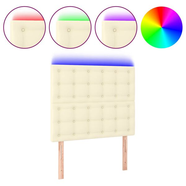 vidaXL &Kappa;&epsilon;&phi;&alpha;&lambda;ά&rho;&iota; &Kappa;&rho;&epsilon;&beta;&alpha;&tau;&iota;&omicron;ύ LED &Kappa;&rho;&epsilon;&mu; 90x5x118/128 &epsilon;&kappa;