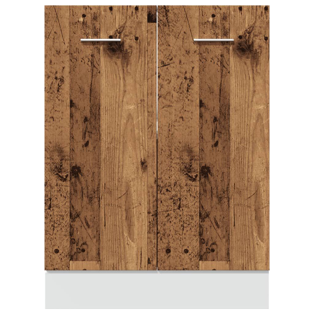 vidaXL Κάτω ντουλάπι Lyon Παλιό ξύλο 60x46x81,5 cm Κατασκευασμένο ξύλο