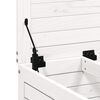 vidaXL Υποπόδιο Κήπου Λευκό 62x63,5x53,5 εκ. από Μασίφ Ξύλο Πεύκου