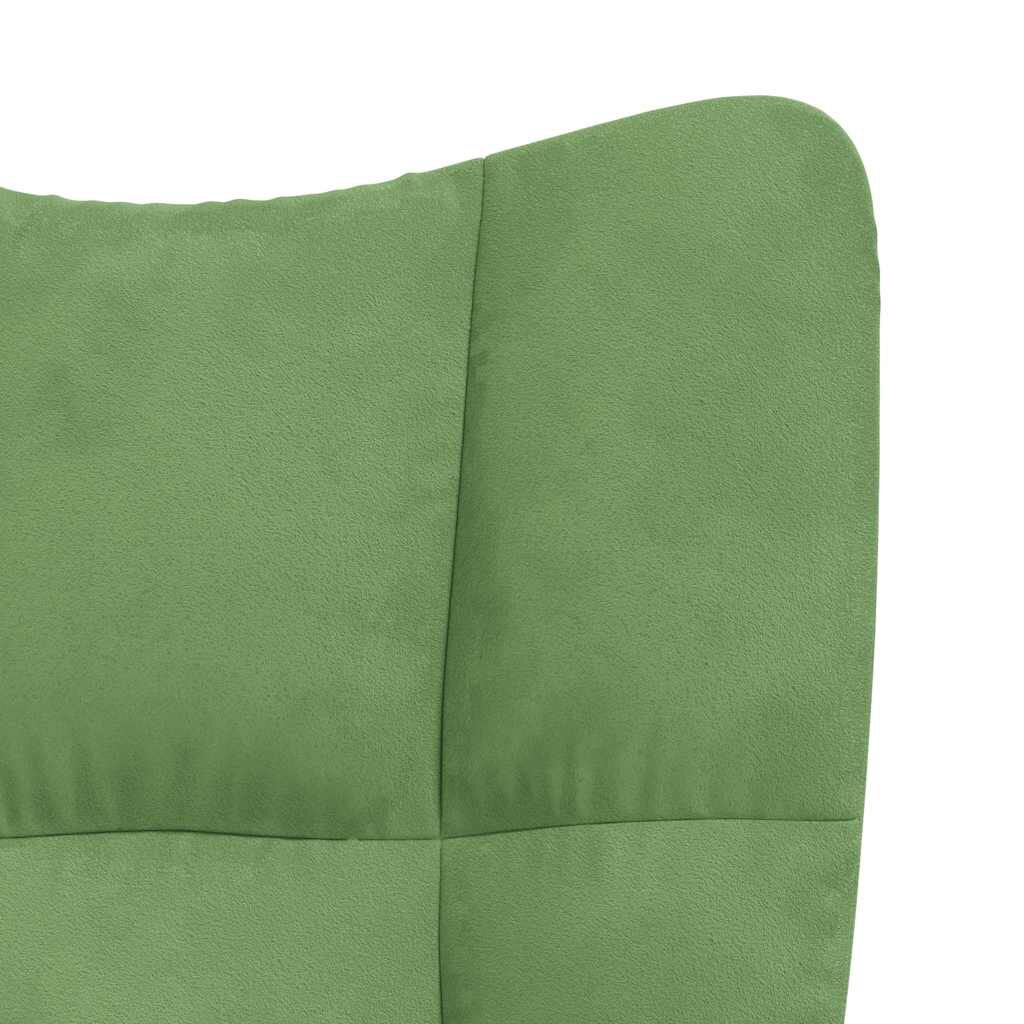 vidaXL Πολυθρόνα Relax Ανοιχτό Πράσινο Βελούδινη