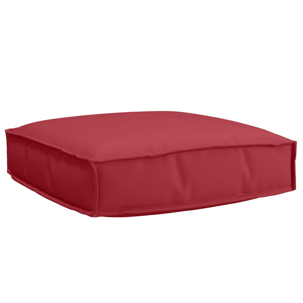 vidaXL Σετ Μαξιλαριών Παλέτας 2 Τεμαχίων Wine Red Oxford Fabric