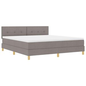 vidaXL LED &Kappa;&rho;&epsilon;&beta;ά&tau;&iota; &mu;&epsilon; &beta;ά&theta;&rho;&omicron; &mu;&epsilon; &kappa;&epsilon;&phi;&alpha;&lambda;ά&rho;&iota; Taupe 180 x 200 cm ύ&phi;&alpha;&sigma;&mu;&alpha;