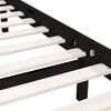 vidaXL Πλαίσιο Κρεβατιού Μαύρο 180x200 εκ. Μασίφ Πεύκο Super King Size