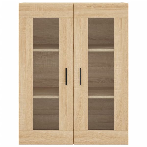 vidaXL Ντουλάπι Sonoma δρυς 69,5 x 34 x 180 εκ. από Επεξεργασμένο Ξύλο