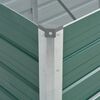 vidaXL Ζαρντινιέρα Υπερυψωμένη Πράσινη 320x80x77 εκ. Γαλβαν. Χάλυβας