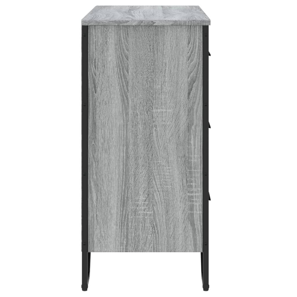 vidaXL Συρταριέρα Γκρι Sonoma 91x35,5x74,5 εκ. από Επεξεργ. Ξύλο