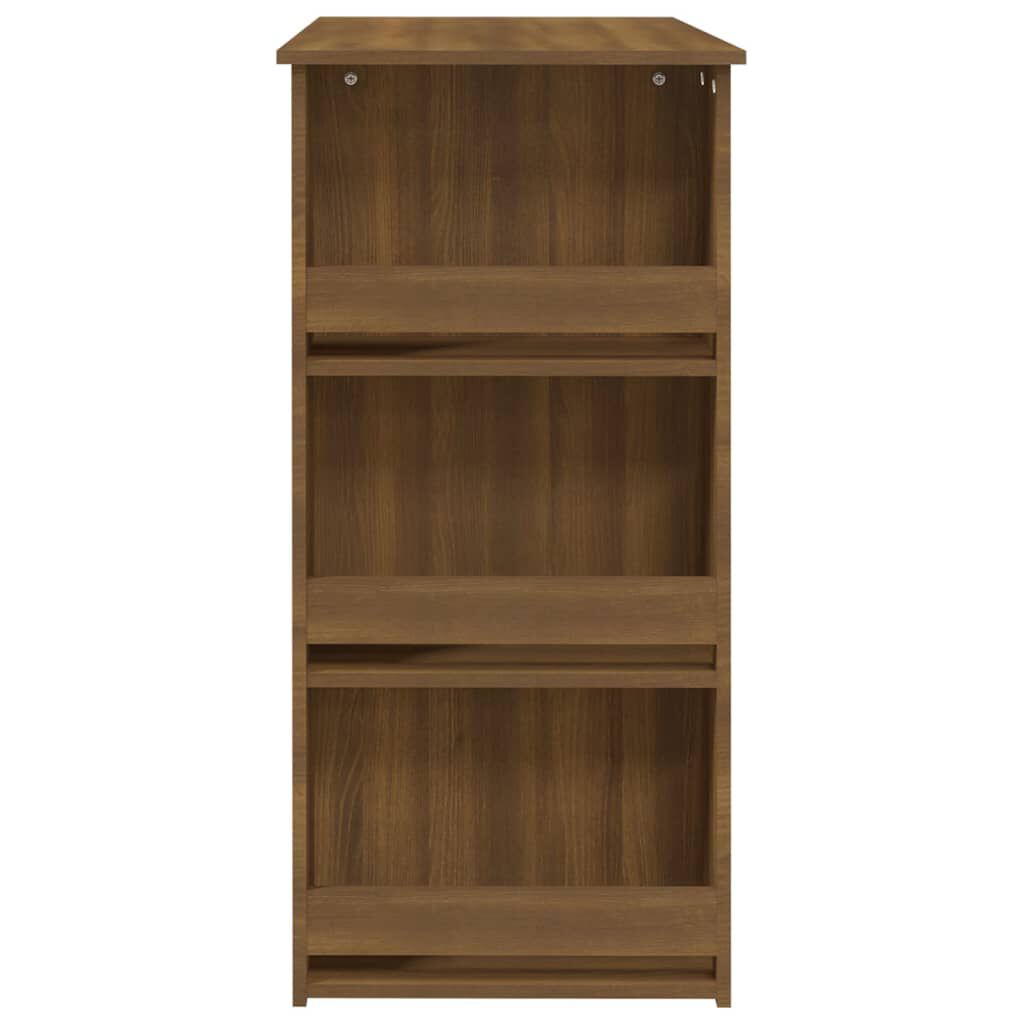 vidaXL Τραπέζι Μπαρ με Ράφια Sonoma Δρυς 102x50x103,5 εκ. Επεξ. Ξύλο