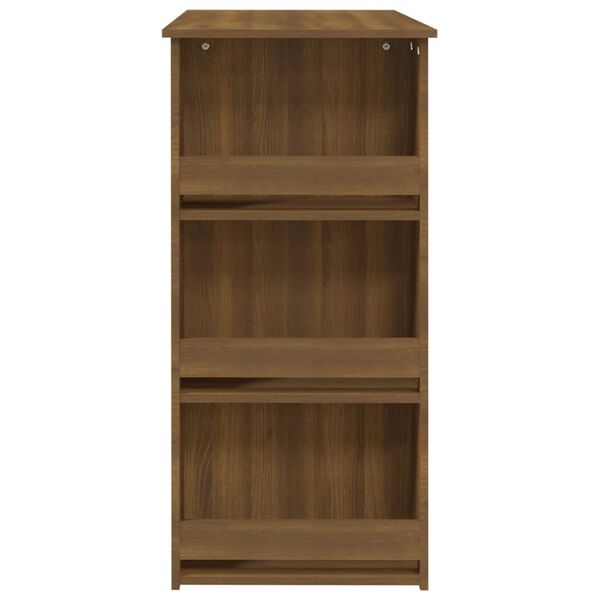 vidaXL Τραπέζι Μπαρ με Ράφια Sonoma Δρυς 102x50x103,5 εκ. Επεξ. Ξύλο