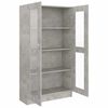vidaXL Βιτρίνα Γκρι του Σκυροδέματος 82,5 x 30,5 x 150 εκ. Επεξ. Ξύλο