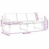 vidaXL Εξωτερικά Έπιπλα με μαξιλάρι Μαύρο 180 x 72.5 x 71 εκ. Ατσάλι
