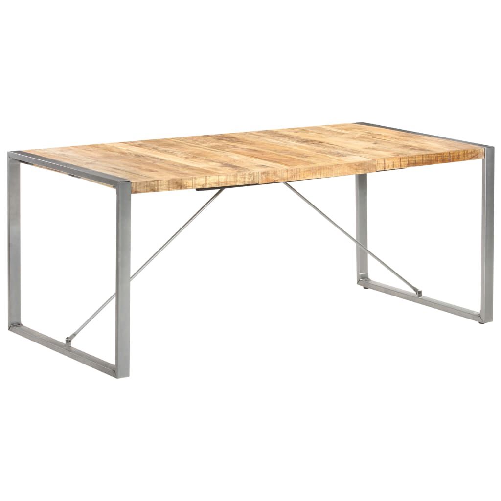 vidaXL Τραπεζαρία 180 x 90 x 75 εκ. από Μασίφ Ακατέργαστο Ξύλο Μάνγκο