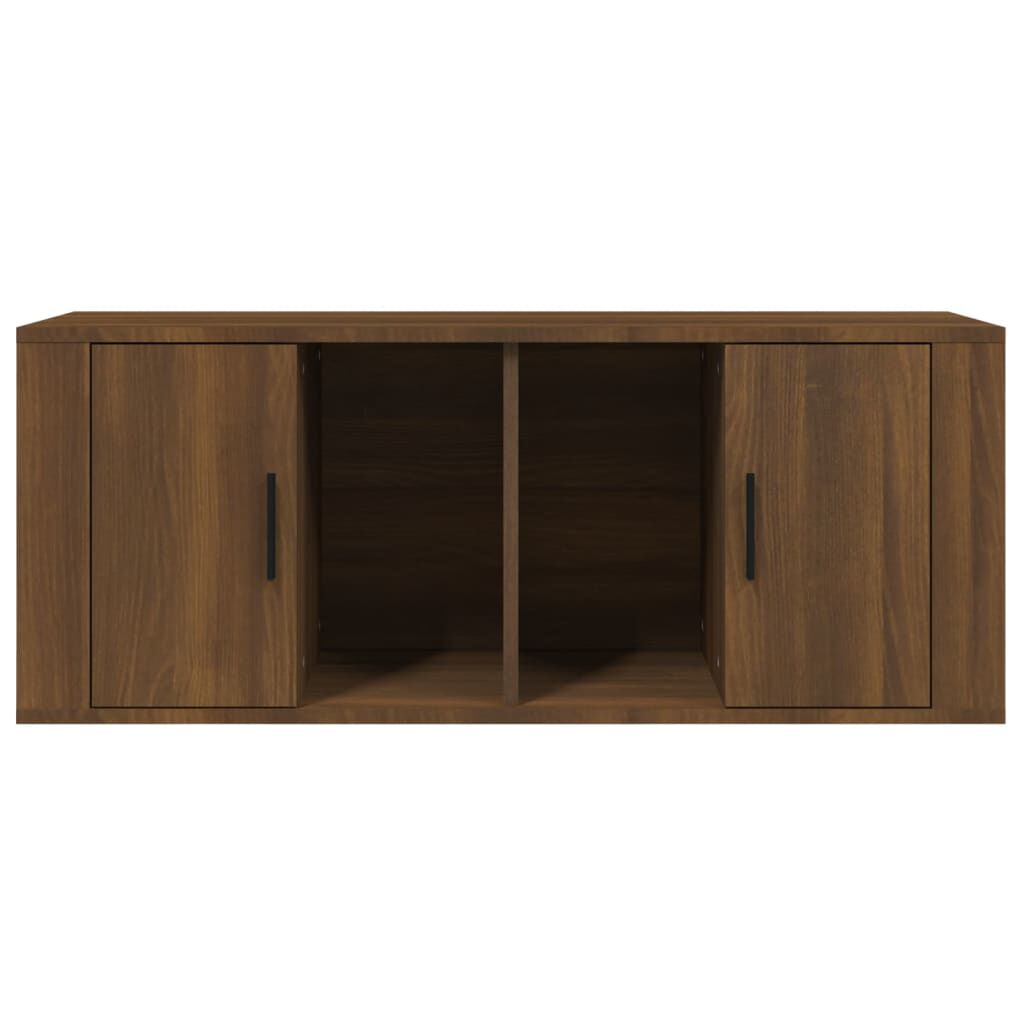 vidaXL Έπιπλο Τηλεόρασης Καφέ Δρυς 100x35x40 εκ. Επεξεργασμένο Ξύλο