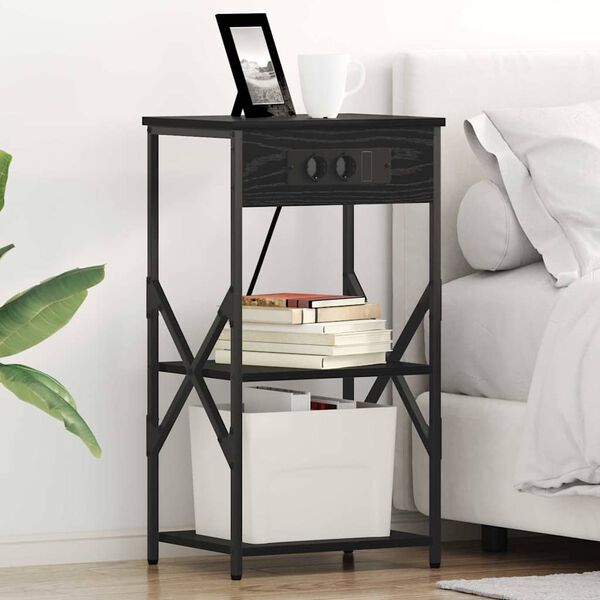 vidaXL &Kappa;&omicron;&mu;&omicron;&delta;ί&nu;&omicron; &mu;&epsilon; &rho;ά&phi;&iota; &Mu;&alpha;ύ&rho;&eta; &Omicron;&xi;&upsilon;ά 41 x 31 x 76 &epsilon;&kappa;. &Epsilon;&pi;&epsilon;&xi;&epsilon;&rho;&gamma;&alpha;&sigma;&mu;έ&nu;&omicron; &xi;ύ&lambda;&omicron;