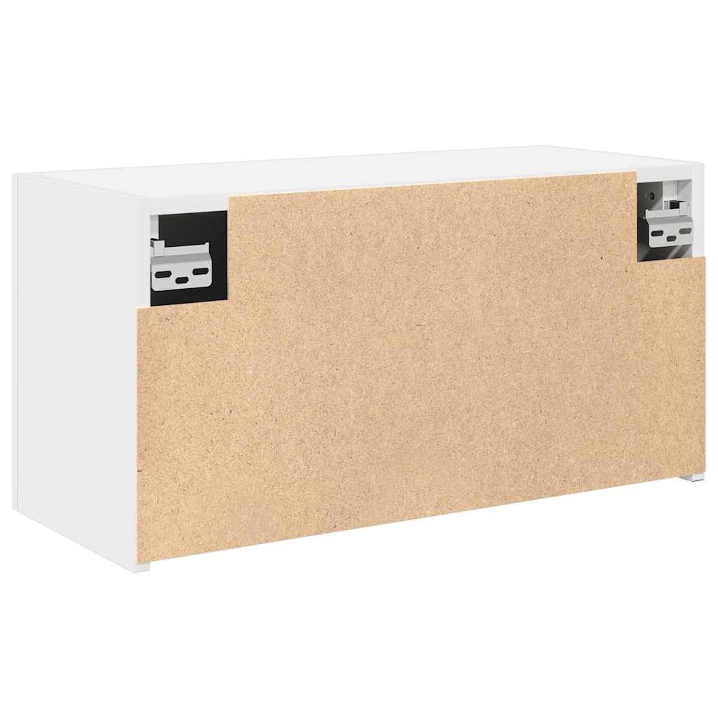 vidaXL Ντουλάπι Μπάνιου Λευκό 60x25x30 εκ. Επεξεργασμένο Ξύλο