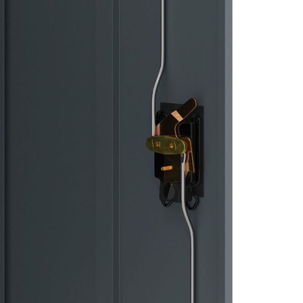 vidaXL Αρχειοθήκη Ανθρακί 90 x 40 x 105 εκ. Ατσάλινη