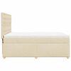 vidaXL &Kappa;&rho;&epsilon;&beta;ά&tau;&iota; Boxspring &mu;&epsilon; &Sigma;&tau;&rho;ώ&mu;&alpha; &Kappa;&rho;&epsilon;&mu; 140x190 &epsilon;&kappa;. &Upsilon;&phi;&alpha;&sigma;&mu;ά&tau;&iota;&nu;&omicron;
