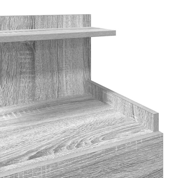 vidaXL Κομοδίνο με 2 Συρτάρια Γκρι Sonoma 40x36,5x62 εκ.