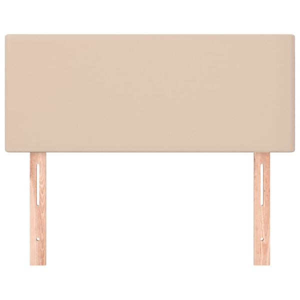 vidaXL Κεφαλάρι Κρεβατιού Καπουτσίνο 100x5x78/88 εκ. Συνθετικό Δέρμα