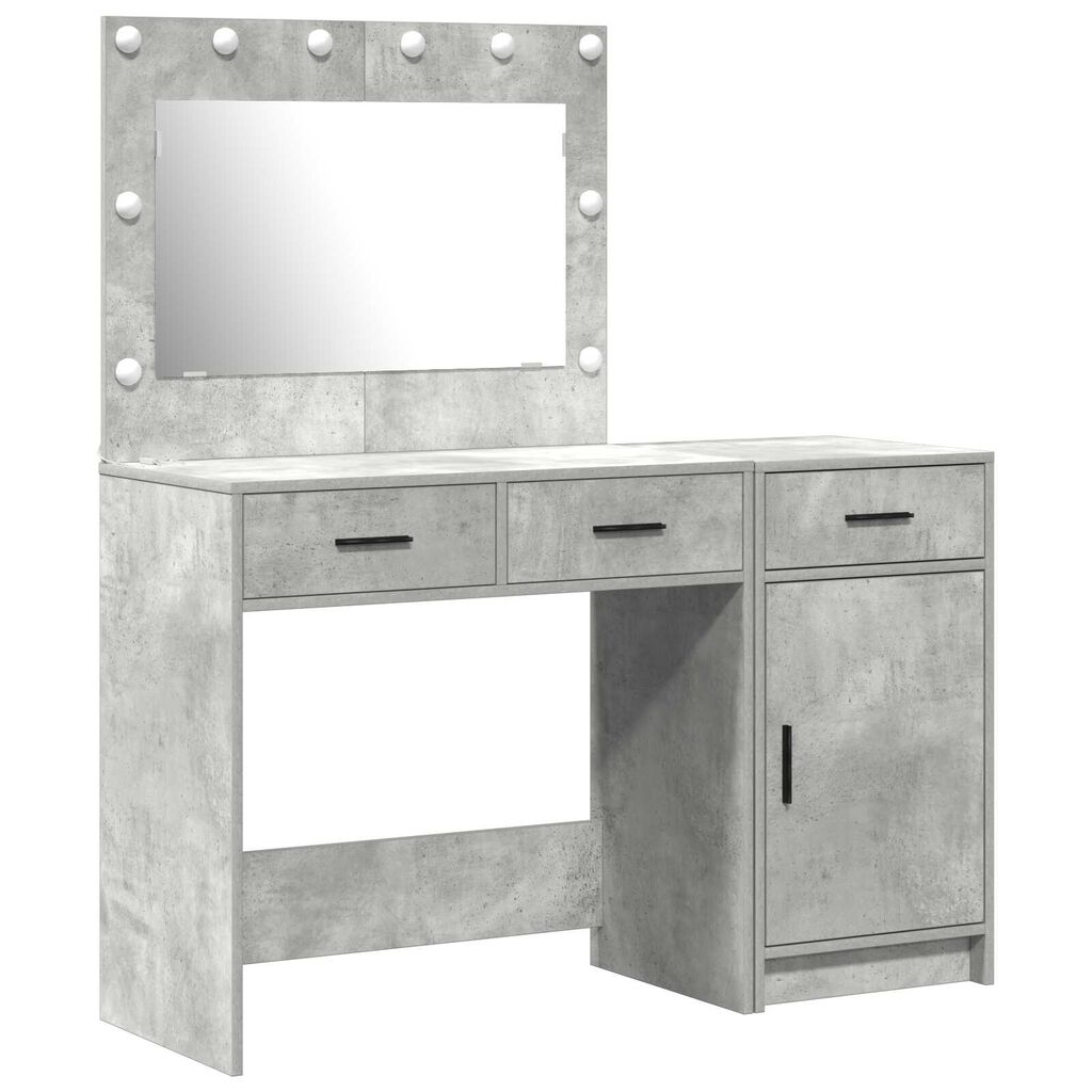 vidaXL Τραπέζι περιποίησης με συρτάρι 2 pcs Γκρι 40 x 41 x 75 εκ