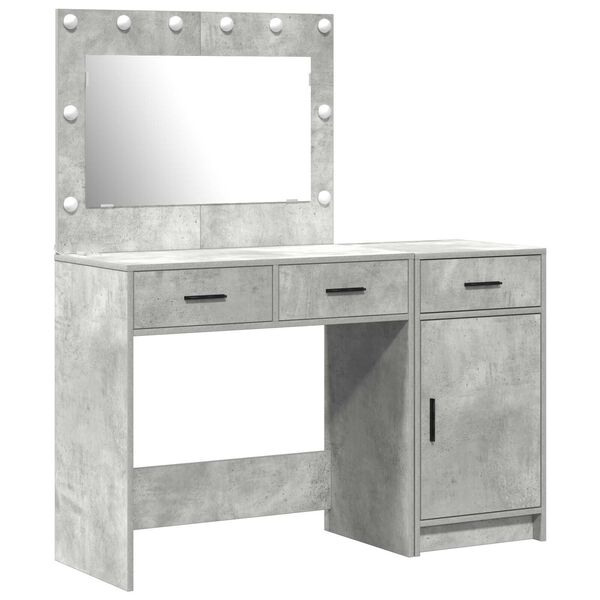 vidaXL Τραπέζι περιποίησης με συρτάρι 2 pcs Γκρι 40 x 41 x 75 εκ