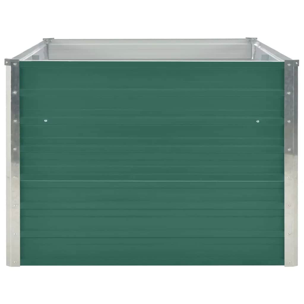 vidaXL Ζαρντινιέρα Ψηλή Πράσινη 160x80x45 εκ. Γαλβανισμένος Χάλυβας