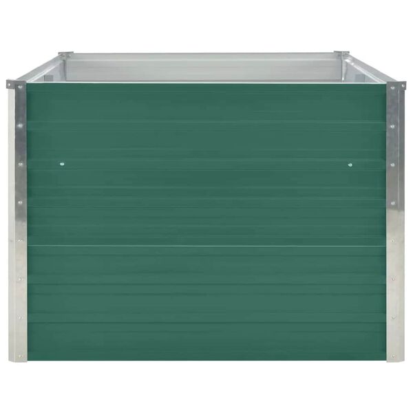 vidaXL Ζαρντινιέρα Ψηλή Πράσινη 160x80x45 εκ. Γαλβανισμένος Χάλυβας