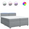 vidaXL &Kappa;&rho;&epsilon;&beta;ά&tau;&iota; Boxspring &mu;&epsilon; &Sigma;&tau;&rho;ώ&mu;&alpha; &Alpha;&nu;&omicron;&iota;&chi;&tau;ό &Gamma;&kappa;&rho;&iota; 200x200 &epsilon;&kappa;. &Upsilon;&phi;&alpha;&sigma;&mu;ά&tau;&iota;&nu;&omicron;
