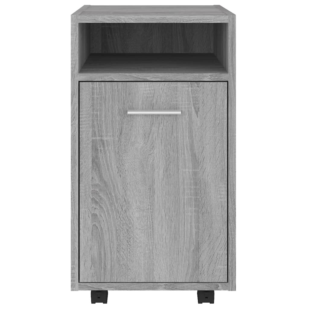 vidaXL Ντουλάπι με Ροδάκια Γκρι Sonoma 33x38x60 εκ. Επεξεργασμένο ξύλο