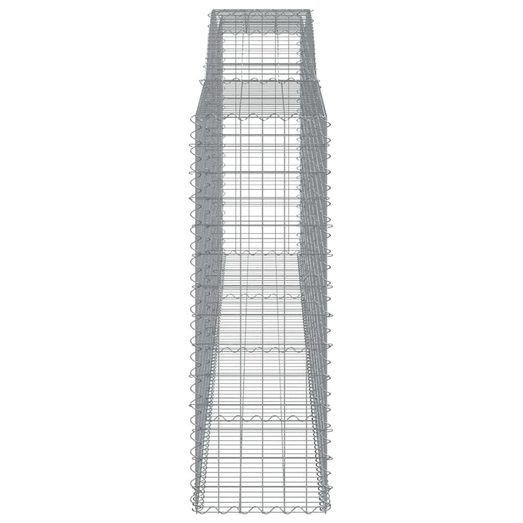 vidaXL Συρματοκιβώτια Τοξωτά 15 τεμ. 400x50x140/160 εκ. Γαλβαν. Ατσάλι