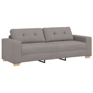 vidaXL 3-&Theta;έ&sigma;&iota;&omicron;&sigmaf; &kappa;&alpha;&nu;&alpha;&pi;έ&sigmaf; Taupe 220 cm ύ&phi;&alpha;&sigma;&mu;&alpha;