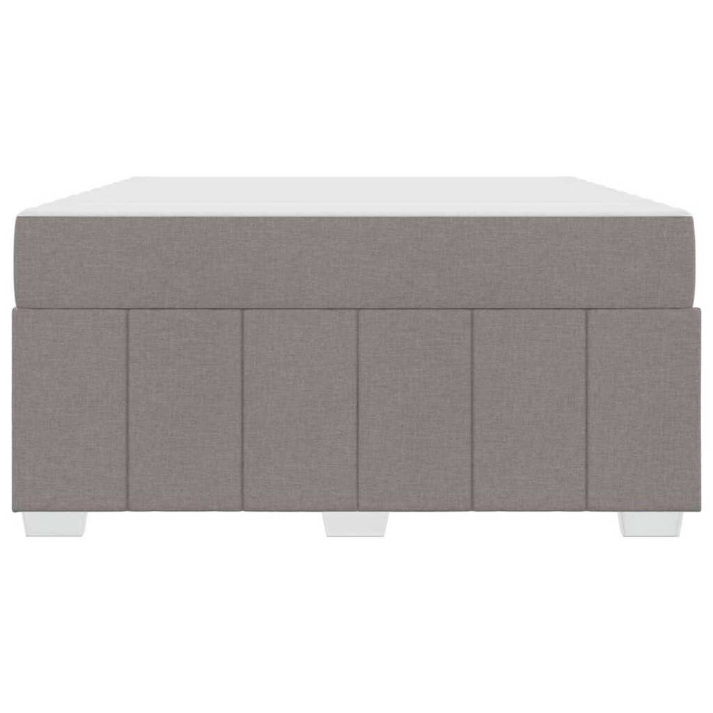 vidaXL Σκελετός Κρεβατιού με στρώμα Taupe 160 x 200 cm ύφασμα