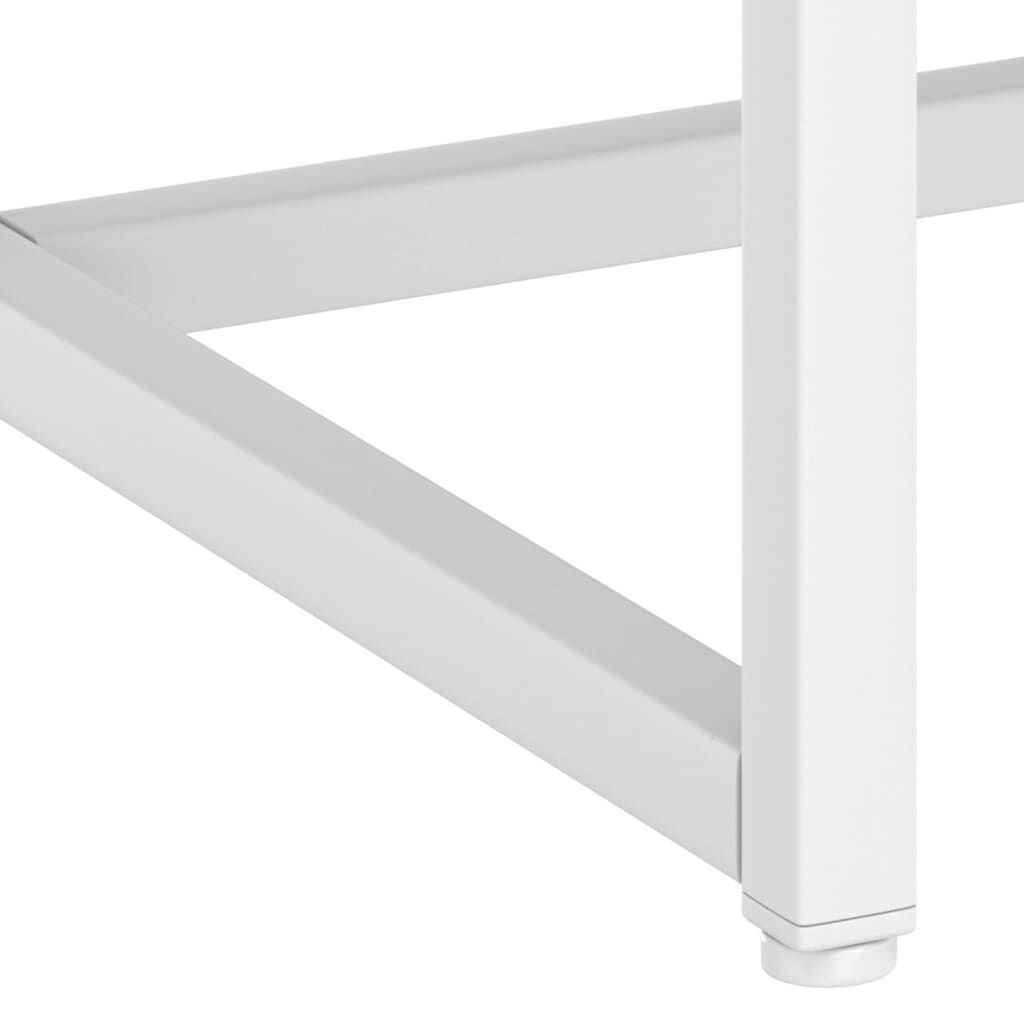 vidaXL Κομοδίνο Λευκό 38 x 35 x 54 εκ. από Ατσάλι