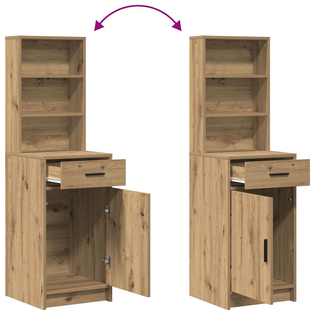 vidaXL Ψηλό Ντουλάπι Artisan Δρυς 40x41x135 cm Μοριοσανίδα