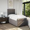 vidaXL &Kappa;&rho;&epsilon;&beta;ά&tau;&iota; Boxspring &mu;&epsilon; &Sigma;&tau;&rho;ώ&mu;&alpha; Taupe 80x200 &epsilon;&kappa;. &Upsilon;&phi;&alpha;&sigma;&mu;ά&tau;&iota;&nu;&omicron;